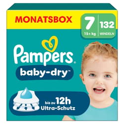 Pampers Baby-Dry Windeln Gr.7, Monatsbox, 15+ Kg