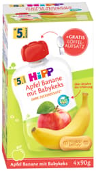 HiPP Squeeze pouch apple banana with baby biscuit after 5 months of age