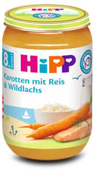 HiPP Karotten mit Reis und Wildlachs ab 8. Monat