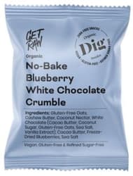 Dig BIO No-Bake Blueberry White Chocolate Crumble glutenfrei