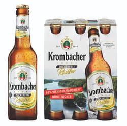 Krombacher Radler Zuckerfrei 6x0,33 l (MEHRWEG)