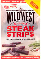 Wild West Beef Steak Stripes 60g Original
