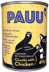 Pauu chunks with chicken in sauce for cats