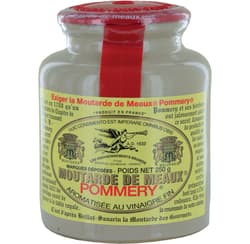 Edmond Fallot grainy mustard in a stoneware pot
