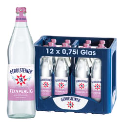 Gerolsteiner Mineralwasser Feinperlig Kiste 12x0,75 l Glas (MEHRWEG)