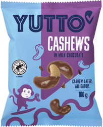 YUTTO Cashews in milk chocolate 100g
