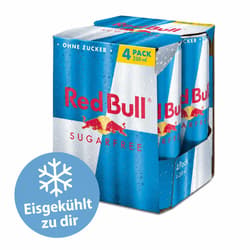 Red Bull Energy Drink Sugarfree 4Pack (EINWEG)