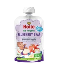 Holle Blueberry Bear - Pouchy Apple, Banana, Blueberry with Yogurt