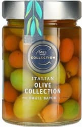 Marks & Spencer Gemischte italienische Oliven mit Stein in Salzlake