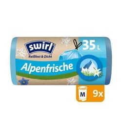 Swirl 35 L drawstring trash bags Alpine Freshness