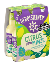 Gerolsteiner Leichte Limo Citrus-Minze 6x0,33l Glas (MEHRWEG)