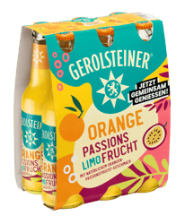 Gerolsteiner Leichte Limo Orange-Passionsfrucht 6x0,33l Glas (MEHRWEG)
