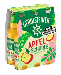 Gerolsteiner Apfelschorle 6x0,33l Glas (MEHRWEG)