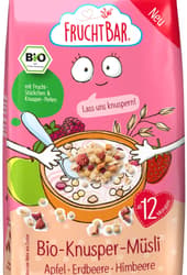 FruchtBar – Organic crunchy muesli apple, strawberry, raspberry