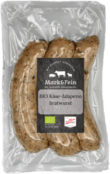 Mark&Fein BIO Bratwurst mit Käse & Jalapeno