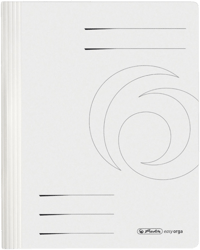herlitz Schnellhefter easy orga Karton intensiv weiß DIN A4