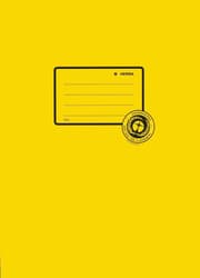 HERMA paper exercise book cover DIN A5 yellow