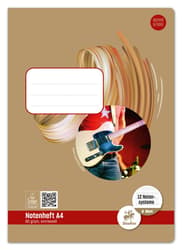 Staufen Notenheft Style 12 Notensysteme 8 Blatt 80g/m² DIN A4