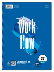 Staufen Collegeblock Style Workflow Lineatur 27 liniert mit Doppelrand 80 Blatt 70g/m² DIN A4