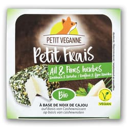 Petit Veganne - Frischkäse mit Knoblauch & Kräutern VEGAN