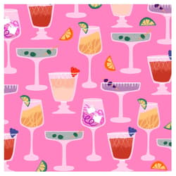 Serviette 25x25cm "Cheers pink"