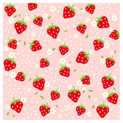 Serviette 33x33cm "Strawberries"