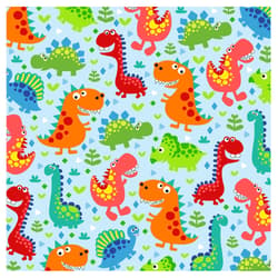 Serviette 33x33cm "Little Dinos"