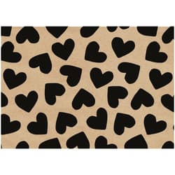 Gift Wrapping Paper 2 m x 70 cm "Mr. & Mrs. More Amor Black-White"