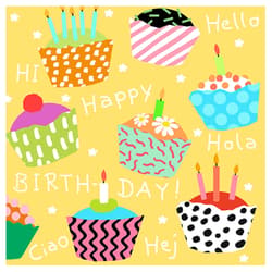 Napkin 33x33 cm "Muffin Party"