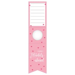 Bottle Tag 70x280 mm "Girls' Night Out Matte Pink"