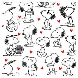 Napkin 33x33 cm "Snoopy Infinity White"