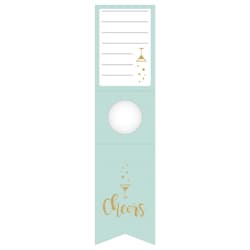 Bottle Tag 70x280 mm "Cheers Mint Matte"