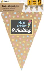 Papier-Wimpelkette Mein 1. Schultag 4mx26cm