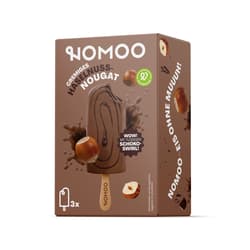 NOMOO Haselnuss-Nougateis 3x65ml