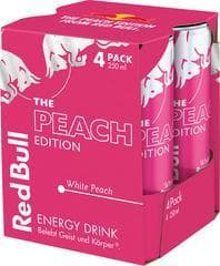 Red Bull Peach Edition White Peach 4 x 0. 25 l (single-use)