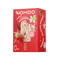 NOMOO Vanille-Erdbeereis 3x65ml