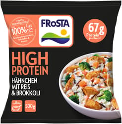 Frosta High Protein Hähnchen mit Reis & Brokkoli