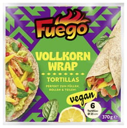 Fuego Wholemeal Tortilla Wraps 25 cm