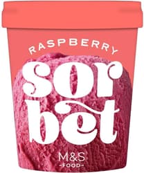 M&S Himbeersorbet mit Himbeerpüree