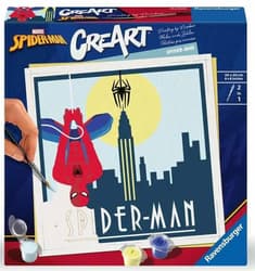 Ravensburger Malen nach Zahlen Marvel Spider-Man 20x20cm Serie Trend quadratisch