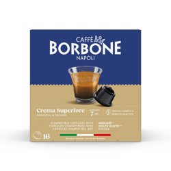 Caffè Borbone Crema Superiore Dolce Gusto compatible capsules 16x
