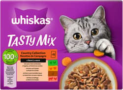 Whiskas TASTY MIX Multipack Pouch Portions Country Collection in Sauce 12x85g