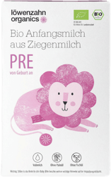 Löwenzahn Organics Bio Anfangsmilch aus Ziegenmilch PRE von Geburt