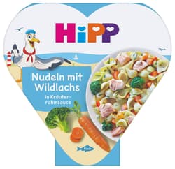 HiPP Nudeln mit Wildlachs in Kräuterrahmsauce