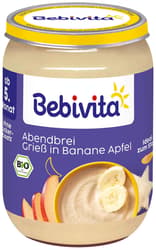Bebivita Evening Porridge Semolina with Banana and Apple