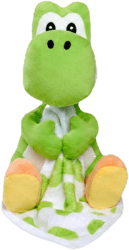 Super Mario - Yoshi with comforter, 23 cm