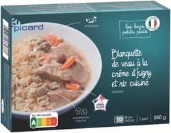 PICARD Blanquette de Veau mit Isigny-Sahne und Reis