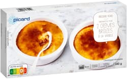 PICARD 2 Crème brûlée Vanille