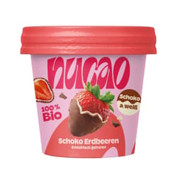 nucao frozen fruits - Schoko Erdbeeren mild & weiß (organic)