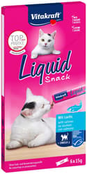 Vitakraft Cat Snack Liquid Salmon + Omega 3 6 x 15 g